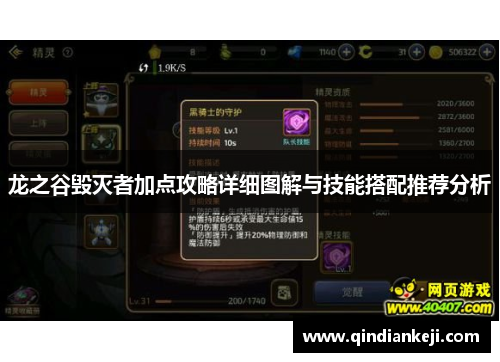 龙之谷毁灭者加点攻略详细图解与技能搭配推荐分析